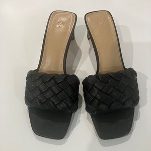 H&M Braided Mule Heeled Sandal